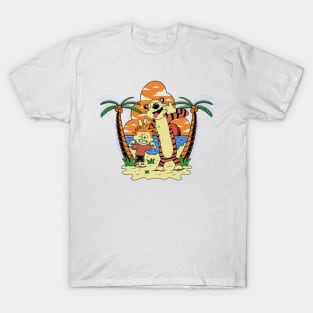 Calvin and Hobbes in the Beach T-Shirt